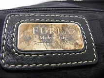 1円 ■美品■ FURLA フルラ レザー ハンドバッグ トート ショルダー 肩掛け レディース ブラック系 AY3130_画像6