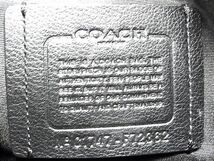 1円 ■美品■ COACH コーチ F72362 レザー ショルダーバッグ 肩掛けかばん メンズ ブラック系 BG8237_画像6