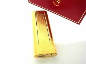 1円 Cartier カルティエ オーバル 高級ガスライター ローラーガスライター 喫煙グッズ 喫煙具 レディース メンズ ゴールド系 FA4452