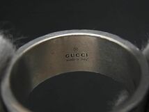 1円 GUCCI グッチ ゴースト SV925 リング 指輪 アクセサリー 表記サイズ 20 (約19号) レディース メンズ シルバー系 AW9089_画像4