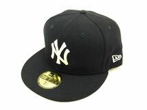 1円 ■美品■ NEWERA ニューエラ 59FIFTY ニューヨークヤンキース 1996年 ワールドシリーズ ポリエステル ベースボールキャップ FA7210_画像1