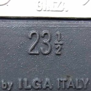 ■極美品■ 銀座ヨシノヤ レザー スニーカー 表記サイズ23 1/2 (約23.5cm) 靴 シューズ レディース ネイビー系×パープル系 DD5070の画像6