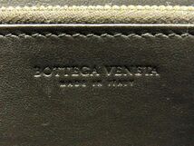 1円 ■極美品■ BOTTEGA VENETA ボッテガヴェネタ イントレチャート レザー ラウンドファスナー 長財布 ウォレット ブラウン系 AX3746_画像5