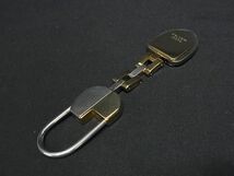 1円 ■美品■ GUCCI グッチ キーホルダー キーリング バッグチャーム レディース シルバー系×ゴールド系 FA6054_画像2