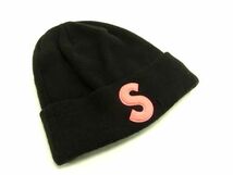 1円 Supreme シュプリーム アクリル100％ ニット帽 帽子 メンズ レディース ブラック系 FA6460_画像1
