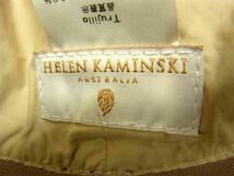 1円 ■美品■ HELEN KAMINSKI ヘレンカミンスキー コットン100％ リボン ハット 帽子 レディース ベージュ系 FA6461_画像4