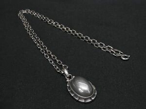 1円 ■美品■ GEORG JENSEN ジョージ ジェンセン 2001年 SV925 ネックレス ペンダント アクセサリー レディース シルバー系 FA6825