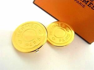 1 jpy # beautiful goods # HERMES Hermes Serie clip type earrings accessory lady's gold group FA6887