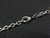 1円 LOUIS VUITTON ルイヴィトン M68101 ブロックトップ ネックレス アクセサリー シルバー系 FA6609_画像3