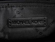 1円 ■新品■未使用■ MICHAEL KORS マイケルコース MK柄 キャンバス×レザー ハンドバッグ ショルダー ブラック系×ホワイト系 AZ2471_画像6