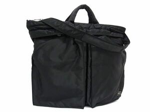 1 иен # превосходный товар # PORTER Porter Yoshida Kaban кожа 2WAY ручная сумочка плечо плечо .. мужской женский оттенок черного AZ2434