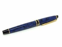 1円 ■新品同様■ WATERMAN ウォーターマン 万年筆 筆記用具 文房具 ステーショナリー ブルー系×ブラック系×ゴールド系 AY2739_画像1