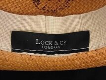 1円 ■美品■ LOCK & Co. HATTERS ジェームズロック 中折れハット 帽子 メンズ レディース オレンジ系 AZ2874_画像4