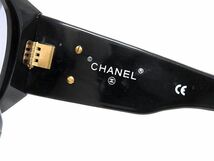 1円 ■美品■ CHANEL シャネル 01450 94305 ココマーク マトラッセ サングラス メガネ 眼鏡 レディース ブラック系 AZ3015_画像5