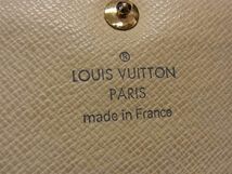 1円 ■美品■ LOUIS VUITTON ルイヴィトン N61735 ダミエアズール ポルトフォイユサラ 二つ折り 長財布 ウォレット アイボリー系 AX6525_画像6