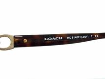 1円 ■極美品■ COACH コーチ 8146F L951 512013 ダークトータス べっ甲調 サングラス メガネ 眼鏡 レディース ブラウン系 AZ3540_画像5