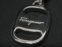 1円 ■美品■ Salvatore Ferragamo フェラガモ ヴァラ キーホルダー キーリング バッグチャーム メンズ レディース シルバー系 AZ2577_画像3