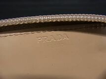 1円 ■美品■ PRADA プラダ レザー ラウンドファスナー コインケース コインパース 小銭入れ カード入れ レディース ベージュ系 BK1660_画像4