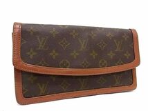 1円 LOUIS VUITTON ルイヴィトン M51812 モノグラム ポシェットダムPM クラッチバッグ セカンドバッグ ブラウン系 FA7978_画像1