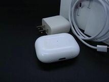 1円 ■美品■ Apple アップル AirPods Pro 第2世代 Lightning充電ケース付き ワイヤレスイヤホン ホワイト系 AZ2641_画像1
