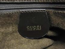 1円 GUCCI グッチ 002 1014 0444 ハラコ×レザー クロスボディ ショルダーバッグ 斜め掛け メンズ レディース ブラウン系 AY3013_画像6