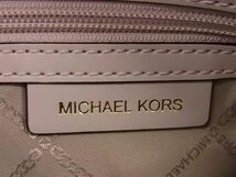 1円 ■新品同様■ MICHAEL KORS マイケルコース 30S5GEZB1L レザー リュックサック バックパック デイパック レディース ピンク系 AX6582_画像6