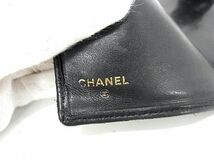 1円 CHANEL シャネル ココマーク マトラッセ ビコローレ ラムスキン 二つ折り 財布 ウォレット 札入れ 小銭入れ ブラック系 FA8118_画像6