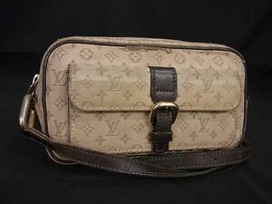 1円 LOUIS VUITTON ルイヴィトン M92218 モノグラムミニ ジュリエットMM クロスボディ ショルダーバッグ 斜め掛け ベージュ系 AX6701