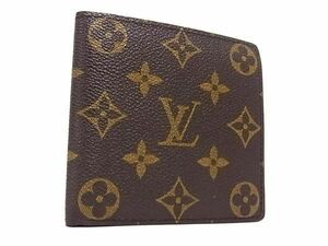 1円 ■美品■ LOUIS VUITTON ヴィトン M61665 モノグラム ポルトビエカルトクレディモネ 二つ折り 財布 ウォレット ブラウン系 AX6763