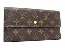 1円 ■極美品■ LOUIS VUITTON ヴィトン モノグラム ルトレゾール インターナショナル USA 三つ折り 長財布 ウォレット ブラウン系 FA8099_画像1