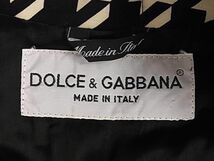 1円 DOLCE＆GABBANA ドルチェ&ガッバーナ ウール100% ジャケット アウター 上着 表記サイズ44 洋服 アイボリー系×ブラック系 BK1655_画像3