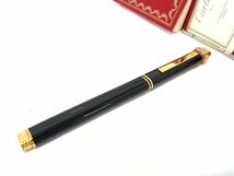 1円 ■美品■ Cartier カルティエ トリニティ ボールペン 文房具 筆記用具 ステーショナリー レディース メンズ ブラック系 AW8335_画像1