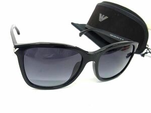 1円 ■美品■ EMPORIO ARMANI エンポリオアルマーニ EA4060F 5017/8G 56□18 140 3N サングラス メガネ 眼鏡 メンズ ブラック系 FA5497