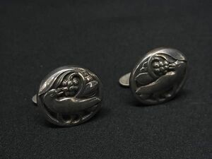 1 иен GEORG JENSEN George Jensen SV925 bird птица кафф links запонки кнопка мужской оттенок серебра AW9378