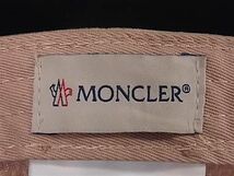 1円 MONCLER モンクレール 22934 コットン100% キャップ 帽子 レディース ベージュ系 AZ3739_画像4