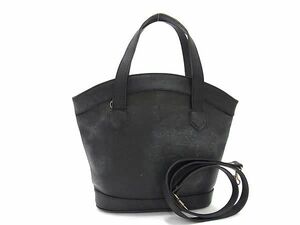 1 jpy YVESSAINTLAURENT Yves Saint-Laurent Vintage leather 2WAY handbag shoulder black group AY2905