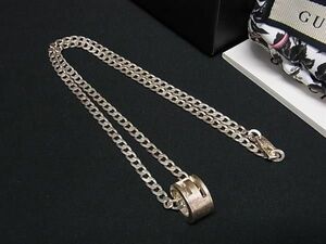 1 jpy GUCCI Gucci G ring SV925 necklace pendant accessory lady's men's silver group AZ3773