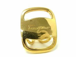 1円 Salvatore Ferragamo フェラガモ スカーフリング スカーフ留め アクセサリー レディース ゴールド系 BK1665