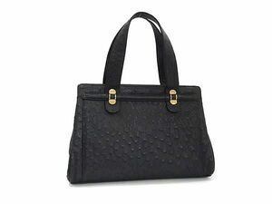 1 иен # первоклассный # подлинный товар # прекрасный товар # Ostrich камыш . ручная сумочка большая сумка женский мужской оттенок черного FA7993