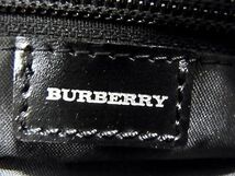 1円 BURBERRY バーバリー ナイロン ハンドバッグ トートバッグ メンズ レディース ブラック系 AZ4225_画像6