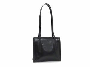 1円 ■美品■ PRADA プラダ パテントレザー トートバッグ ショルダーバッグ 肩掛けかばん レディース メンズ ブラック系 AX6737