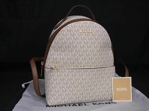 1 jpy # new goods # unused # MICHAEL KORS Michael Kors MK pattern PVC rucksack backpack lady's ivory series AY3453