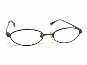 ■美品■ VANSPORTS ヴァンスポーツ 度入り メガネ 眼鏡 メンズ レディース ボルドー系 DD2483
