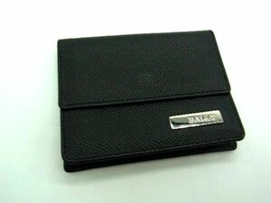 ■美品■ BALLY バリー レザー カードケース カード入れ 紳士 ビジネス メンズ ブラック系 DE2262