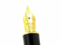 1円 ■極美品■ PARKER パーカー ソネット ペン先 18K 750 18金 万年筆 筆記用具 ステーショナリー ブラック系×ゴールド系 FA0171_画像4