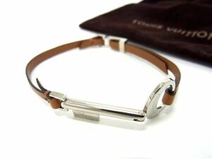 1 jpy # ultimate beautiful goods # LOUIS VUITTON Louis Vuitton M68097 travel key bracele accessory lady's men's brown group FC2122