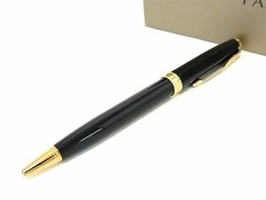 1円 ■極美品■ PARKER パーカー ソネット ツイスト式 ボールペン 文房具 筆記用具 ステーショナリー ブラック系×ゴールド系 FA4261