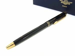 1円 ■美品■ WATERMAN ウォーターマン ノック式 ボールペン 筆記用具 文房具 ステーショナリー ダークブラウン系×ゴールド系 FA4410