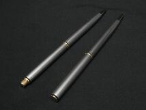 1円 ■美品■ PARKER パーカー インシグニア ボールペン シャープペンシル 筆記用具 文房具 2点セット シルバー系×ゴールド系 FA5262_画像3