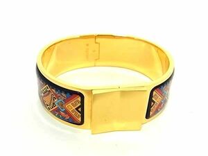 1 jpy # ultimate beautiful goods # HERMES Hermes rokee my yu the 7 treasures . bangle bracele accessory lady's gold group × multicolor AZ1318